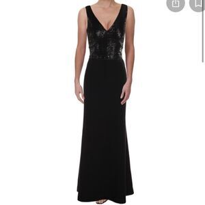 Ralph Lauren zorea sequin evening ball gown full length dress 2 Whimsigoth